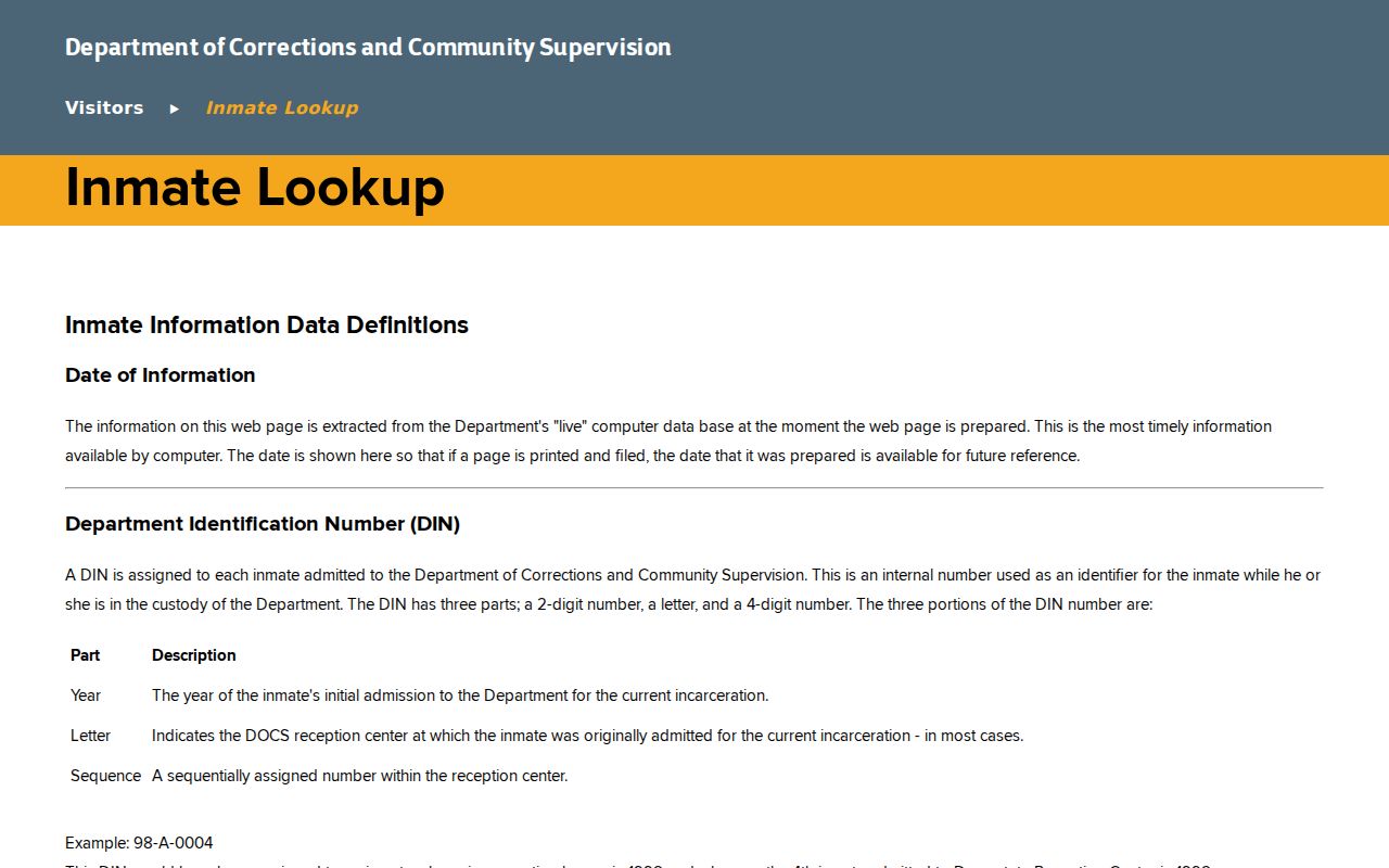 Somers neighbors page showing official lookup definition and access limits